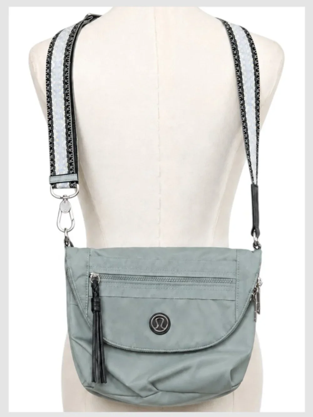 Lululemon Festival Bag Blue Green Crossbody Water Resistant
